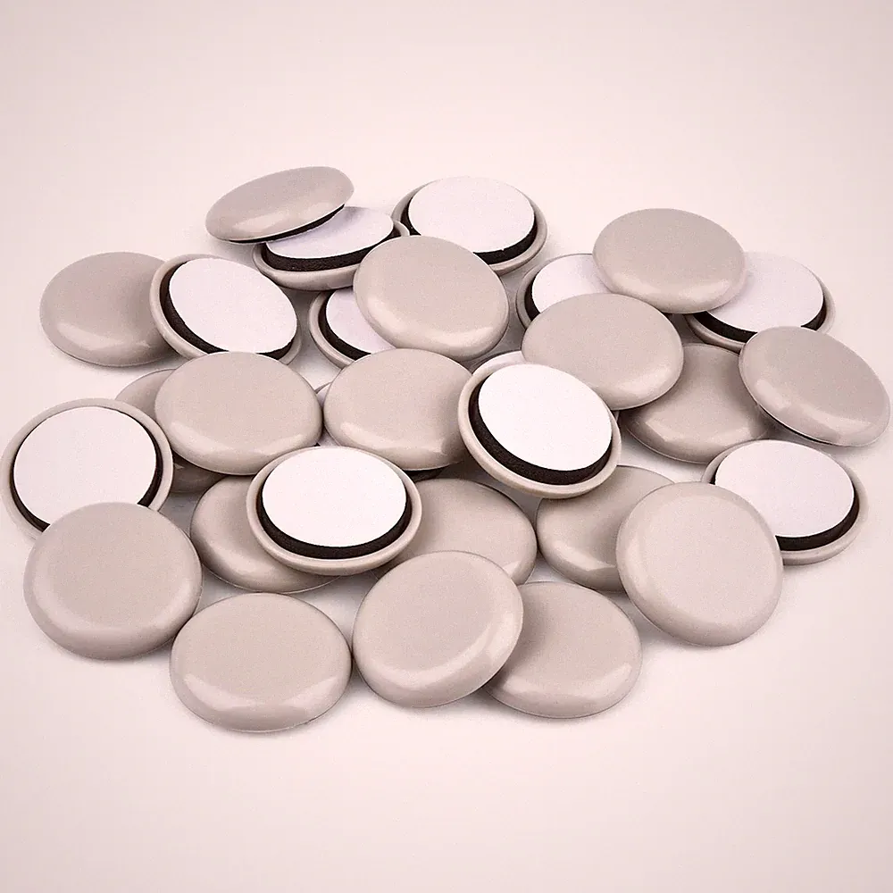 24 PCS Self-Stick Furniture Sliders,1-1/2 Inch 1 1/2inch Round, Beige