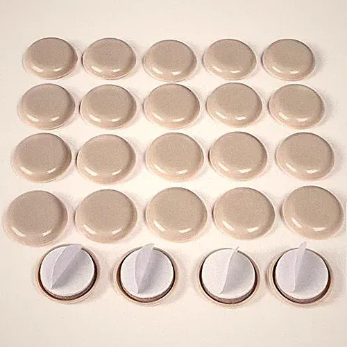 24 PCS Self-Stick Furniture Sliders,1 Inch Furniture Glides Assorted Sizes