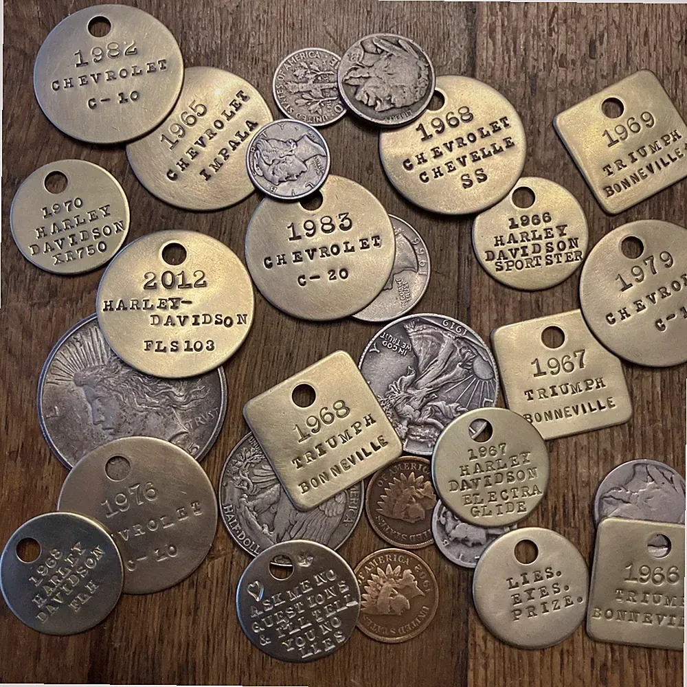 Custom Made, Your Choice- Brass Key Fob, Car, Truck, Motorcycle, $14.95-$24.95