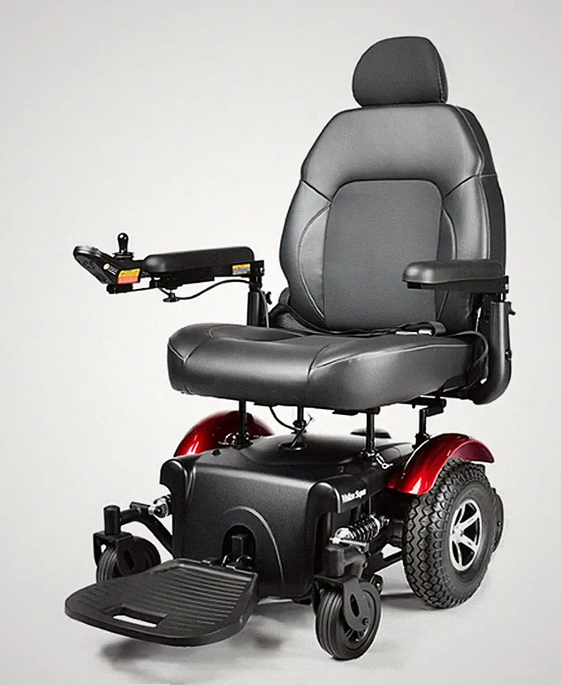 Electric Power Wheelchair with Power Seat P327, 400 lb. Wt. Cap. Merits Chair