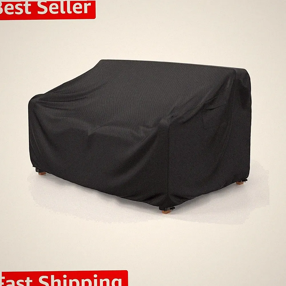 Heavy Duty Patio Sofa Cover Waterproof, 2-Seater Outdoor Sofa Loveseat Cover,...