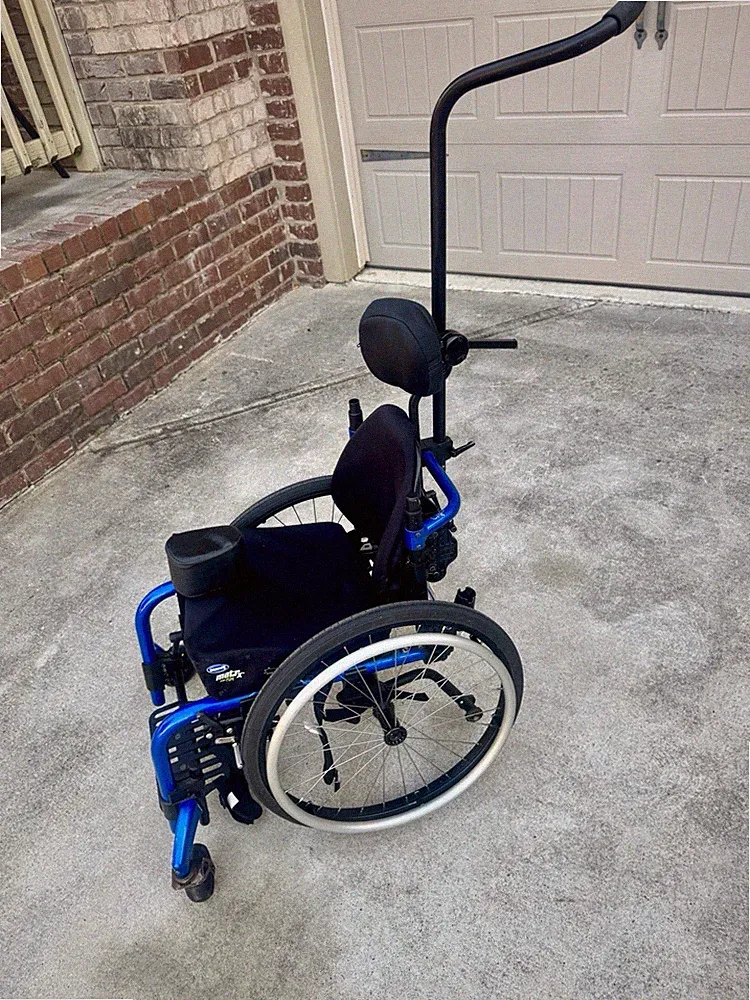 Ki Mobility Little Wave Clik XPe Pediatric Wheelchair Cushioned Handle Bar