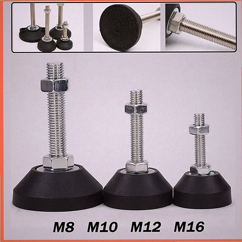 Levelling Machine Feet M8 - M16 Height Adjustable Furniture Feet With Lock Nut