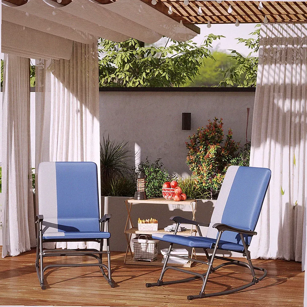 Outdoor Rocking Chairs Set of 2
