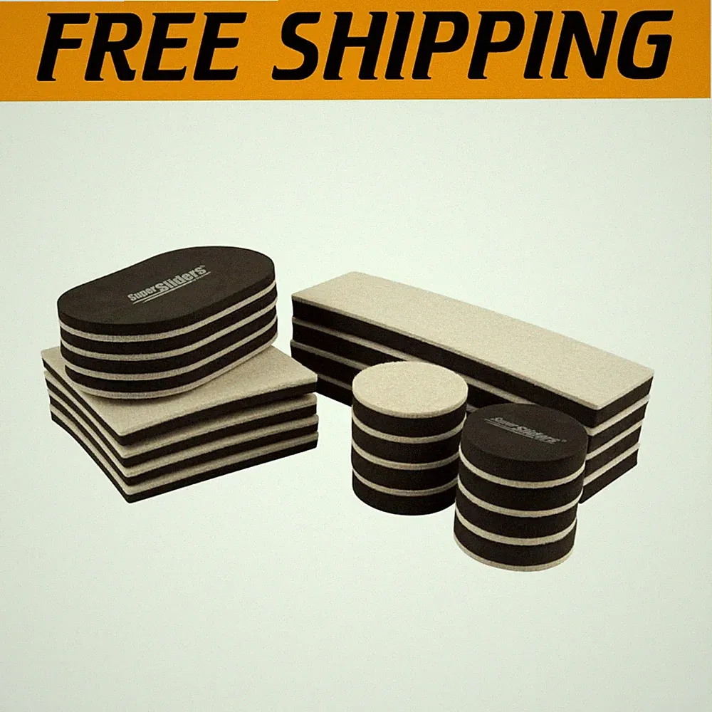 Reusable Felt Sliders - 20 Pc for Heavy Furniture]
