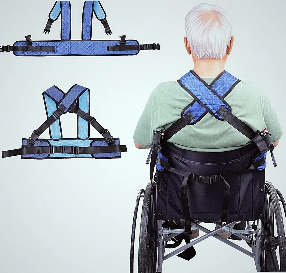 Wheelchair Harness, Wheelchair Seat Belt for Adults - Nursing Home Safety